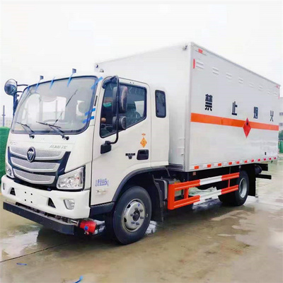 福田歐馬可國六排半危貨車 額載5噸防爆車 4米8貨箱危險(xiǎn)品運(yùn)輸車